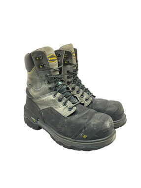 Terra Men's 8" Gantry Composite Toe CSA Work Boots TR0A4NRQGYX Black Size 8W